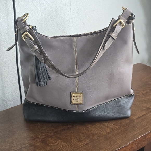 Dooney & Bourke Shoulder Handbag Women Sophie Florentine Leather Hobo Tassel - Picture 6 of 16